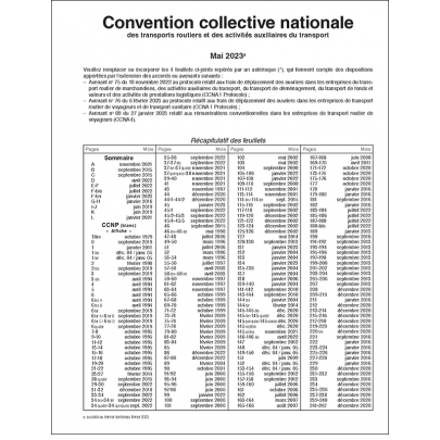 Abonnement Annuel Convention collective des transports routiers Version papier (uniquement nouvel abonnement )