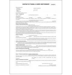 Contrat de Travail à Durée Indéterminée (CDI) - employé sédentaire et conducteur de voyageur