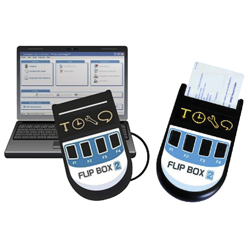 2 Lecteurs de cartes conducteur et tachygraphes + logiciel de gestion de données