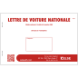 Lettre de voiture nationale vierge -   25 liasses en 4 ex.