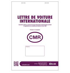 Lettre de voiture CMR vierge - 25 liasses en 4 ex