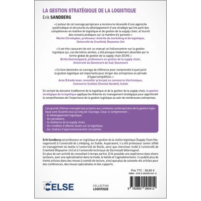 La gestion stratégique de la logistique - COLLECTION LOGISTIQUE